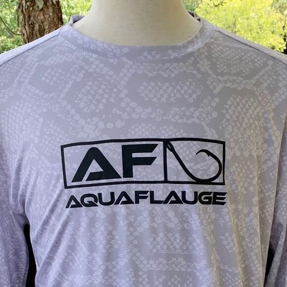 Aquaflauge L/S Performance Shirt. Reptile Print. - Picture 2 of 9